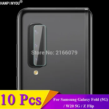 10 Db/Sok Samsung Galaxy Fold / W20 5G / Z Flip Egyértelmű Hátsó Kamera Lencséjét Védő Borító Puha Edzett Üveg Film Őr