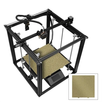 3D-s Nyomtató Frissítéseket, Rugalmas porszórt PEI Forró Ágy Platform 30x25cm Tavaszi Acél Lemez 377x370mm