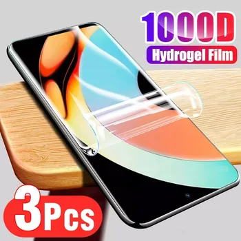 3PCS A Realme 10 5G képernyővédő fólia Hidrogél Film Realme 10 9 Pro Plus GT Neo 2 3 2T 3T Víz gél Első Telefon Film