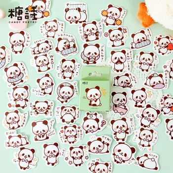 45 Db Panda Matricák Aranyos Állatok Matricák Diy Albumok Napló Dekoráció Rajzfilm Scrapbooking Kawaii Iskola Irodai Papíráru