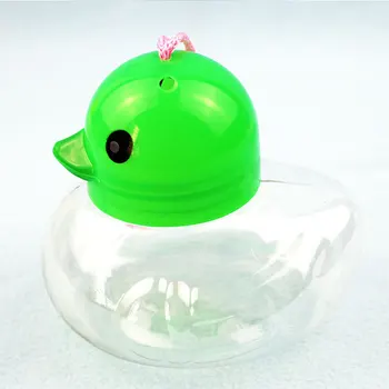 A Gyermekek Plasztikai Akvárium Mini Hordozható Kis Átlátszó Teknős Doboz Nagy Sárga Kacsa Üveg 