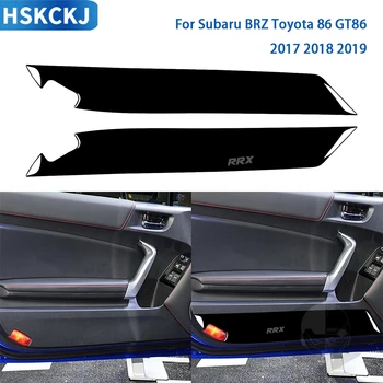 A Subaru BRZ Toyota 86 GT86 2017 2018 2019 Tartozékok Autós Fekete Műanyag Ajtó Panel Trim Matrica Dekoráció Módosítása