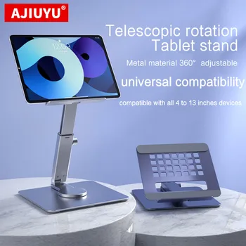 AJIUYU Tablet Állvány Asztal Kelő 360 Forgatás Több Szögben Állítható Magasságú Összecsukható Jogosultja Dokkoló Xiaomi iPad Tablet Laptop