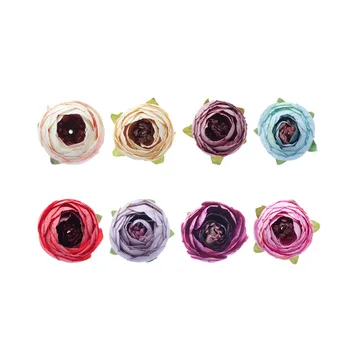 ALLIVA kiskereskedelem Nem szőtt gyönyörű, puha mesterséges virágokat partyand esküvői dekoráció Vintage rózsacsokor 8 színben