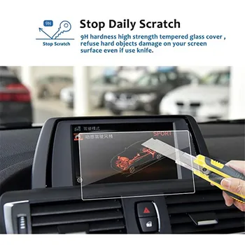 Autó Edzett Üveg Navigációs Infotainment Center Touch Screen Protector a 2014-2018 BMW 2-es Sorozat 3-as Sorozat 4-Es Sorozat