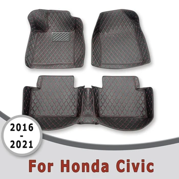 Autó, Szőnyeg, A Honda Civic 2020 2021 2019 2018 2017 2016 Szőnyegek Automatikus Belső Alkatrészek Kiegészítők Termékek Járművek Párna