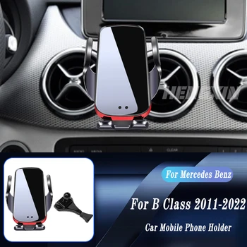 Autó Vezeték nélküli Töltő Auto-Hegy Telefon tartó Mercedes Benz W246 W247 W242 B Osztály 11-22 Állítható GPS Navigációs Konzol