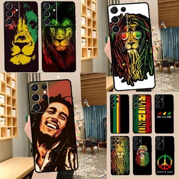 Bob Marley Rasta Oroszlán Telefon tok Samsung Galaxy S20 FE S21 S22 S23 Ultra Megjegyzés: 20 Megjegyzés: 10 S8 S9 S10 Plusz Borító