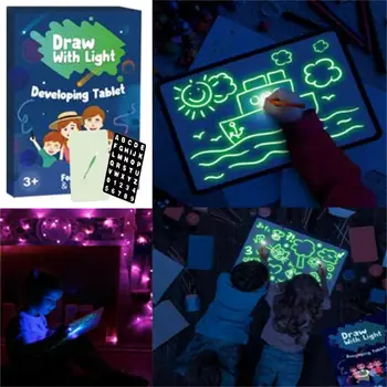 Digitális Rajz Tabletta Gyerekeknek Világító rajztábla Korai Oktatás Gyerekek, Gyerekek Tanulási Tabletta Írás Doodle Pad 태블릿