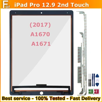Eredeti érintőképernyő iPad Pro 12.9 2nd Gen (2017) A1670 A167 érintőképernyő Digitalizáló Panel Üveg csere