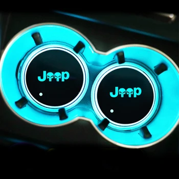 Hét színek autó matrica belső dekoratív környezeti fény LED az autó, jeep koponya Auto Tartozékok