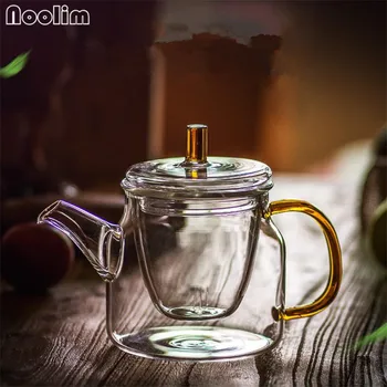 Kiváló Minőségű Hőálló Üveg Teáskanna Szűrővel Irodában, Otthon Használható Hordozható Virág Tea Edények Drinkware