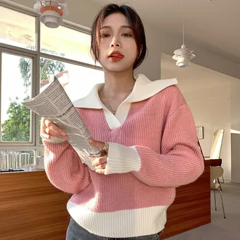Knitwears Női Pulóver Mujer Pullovers pulóver női pulóver design érzi, kényelmes, puha viaszos kabát