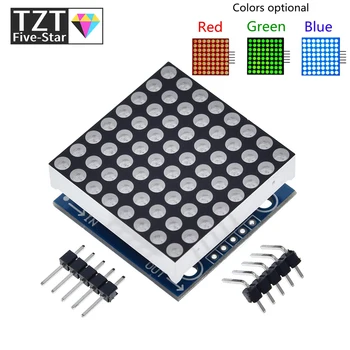 MAX7219 mátrix modul mikrokontroller modul kijelző modul késztermékek , Lehet együtt arduino programozási