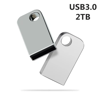 Mini pendrive 2 tb-os Memoria USB Flash Meghajtók 1 tb-os Fém C TÍPUSÚ OTG Nagy Sebességű USB 3.0 Vízálló 512 gb-os Pendrive Stick Adapter