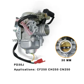 Motoros Karburátor e-fojtó PD30J 30mm 250cc alkalmas CF250 CH250 CN250 Propeller Qlink használata 4 STROKE off road bike ATV