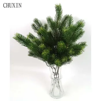Műanyag Fenyő Cypress Levelek Mesterséges Karácsonyfa Gyülekezeti Otthon Zöld Növények Hamis Virágcsokrot Fél Kert Üzlet Dekoráció