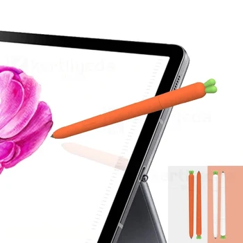 Répa, Zöldség Modell Puha Tok Szilikon Fedél Samsung Galaxy Tab S6 Lite S7 S Tollat S-Pen Tabletta Ceruza Burkolat