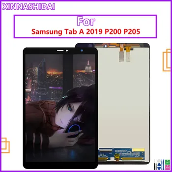 Samsung Lap EGY 8.0 2019 SM-P205 P205(3G) SM-P200 P200 (Wi-Fi) LCD Kijelző érintőképernyő Digitalizáló Szerelvény Csere Kijelző