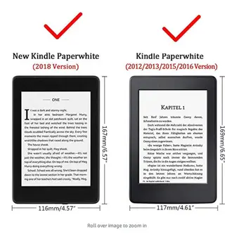 Univerzális védőtok E-book Cover-Mágneses egyszínű Smart Case Védő Kindle Paperwhite 1 2 3 4 Tartozékok