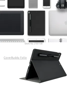 Új 2018 CoverBuddy Folio Bőr Flip Cover tok iPad Pro 10.5 Apple tolltartó Smart Cover