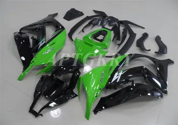 Új, ABS Műanyag Héj Motorkerékpár Spoiler készlet Alkalmas kawasaki Ninja ZX10R 2011 2012 2013 2014 2015 Karosszéria Készlet, Zöld, Fekete