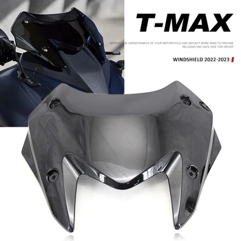 Új Motorkerékpár Tartozékok Szélvédő Szélvédő Napellenző Deflektor 2022 2023 A YAMAHA T-MAX 560 TMAX560 T-MAX560 TMAX 560