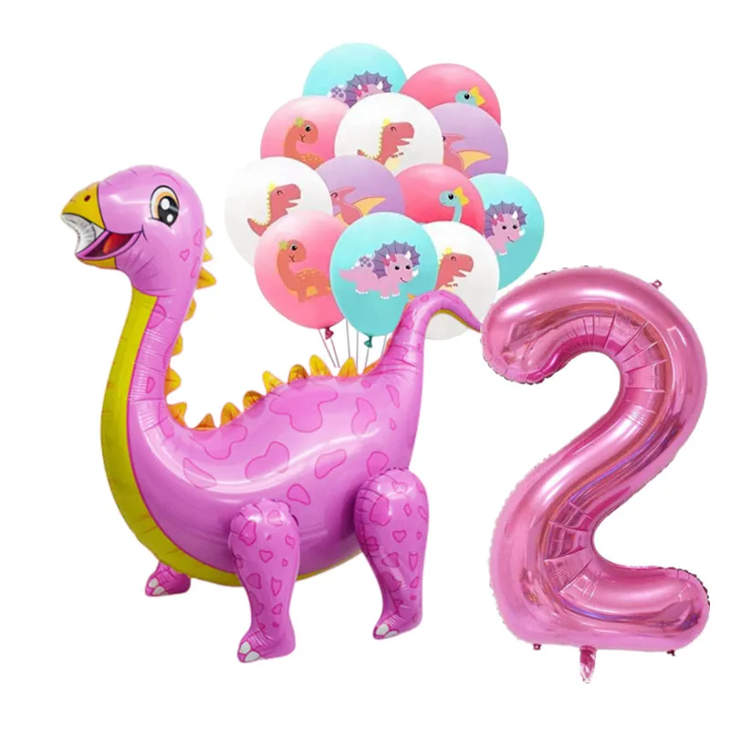 1. 3D Dinoszaurusz Szülinapi Dekoráció Fólia Lufi Baby Lány Dinoszaurusz Szám Léggömb Szülinapi Baloon Jungle Party Dekoráció Globo