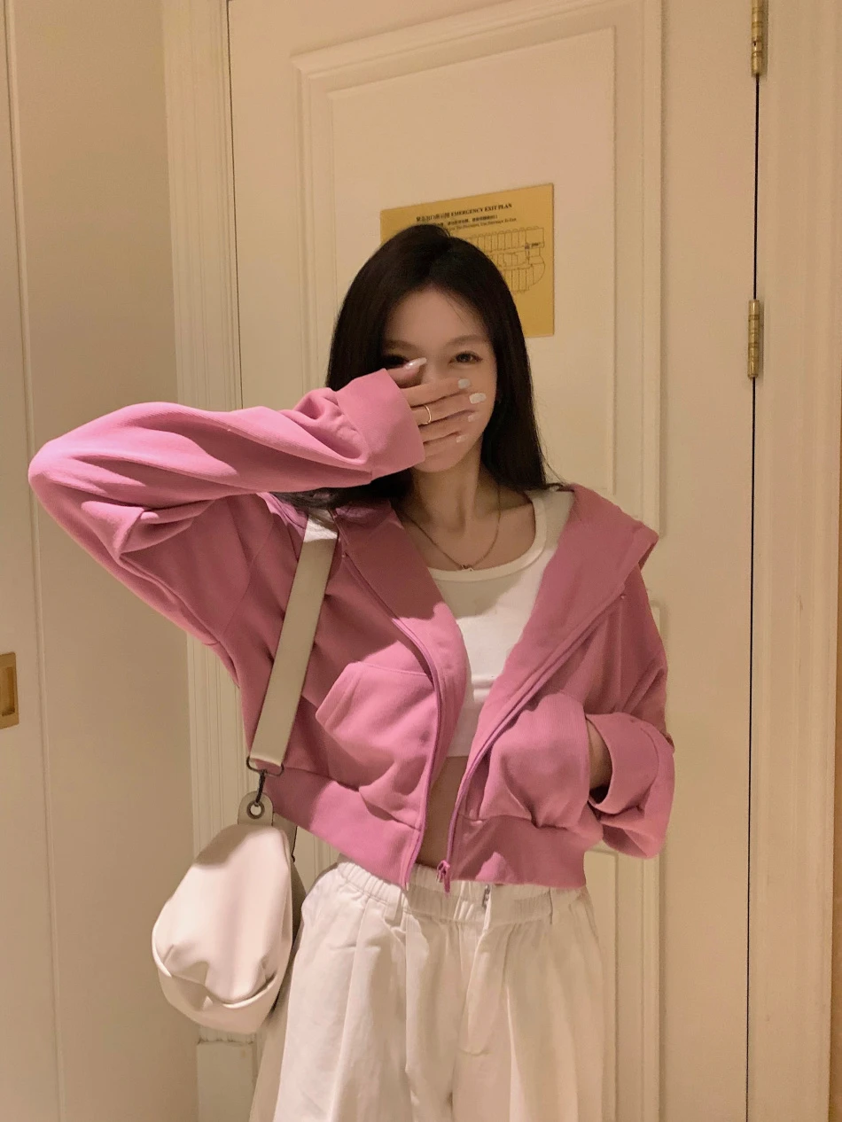 4-színek Vágott kapucnis felső Nők Új Érkezés Lusta Stílus Ulzzang Streetwear a Kalap Sportos Diákok Alkalmi koreai Divat Népszerű