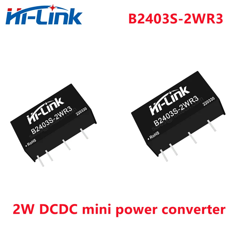 Gyári Hi-Link Háztartási B2403S-2WR3 Mini Transzformátor DCDC Step Down Konverter 2W 3.3 V 606mA Kimeneti Kapcsoló a Tápegység Modul